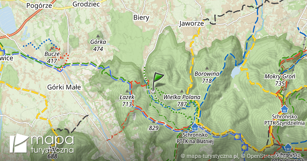 Rozej Cie Szlak W Mapa Szlak W Turystycznych Mapa Turystyczna Pl