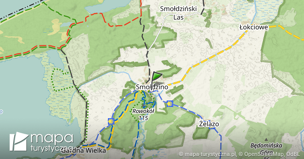 Smo Dzino Mapa Szlak W Turystycznych Mapa Turystyczna Pl