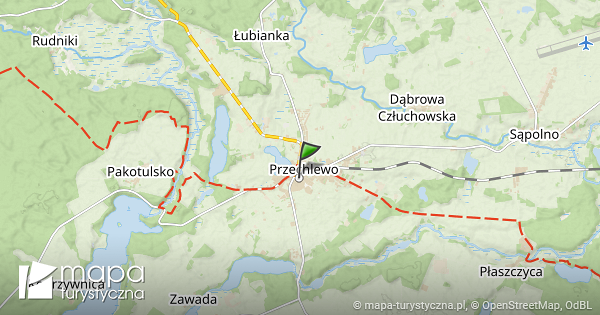 Przechlewo dworzec autobusowy mapa szlaków turystycznych mapa