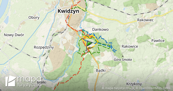 Pomnik Mapa Szlak W Turystycznych Mapa Turystyczna Pl