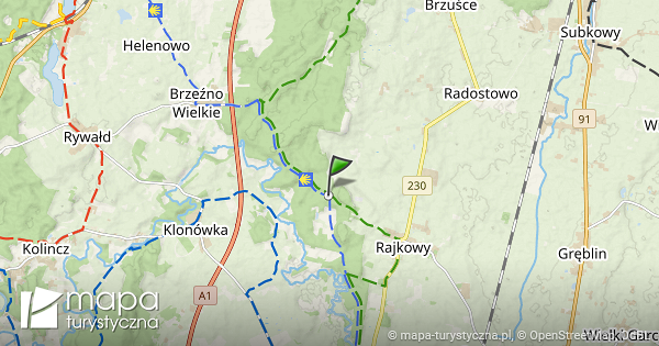 Rozejście szlaków mapa szlaków turystycznych mapa turystyczna pl