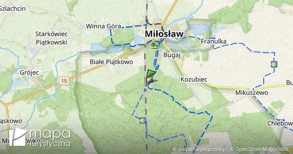 Rozejście szlaków mapa szlaków turystycznych mapa turystyczna pl