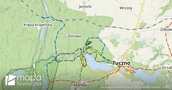 Rozejście szlaków mapa szlaków turystycznych mapa turystyczna pl