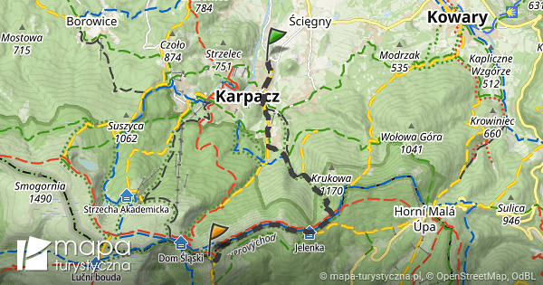 Trasa Karpacz Nie Ka Mapa Turystyczna Pl