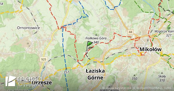 Stara Huta mapa szlaków turystycznych mapaturystyczna.pl