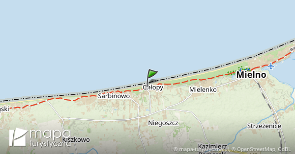 Chłopy - mapa szlaków turystycznych | mapa-turystyczna.pl