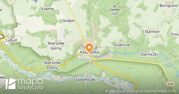 Dębnica Kaszubska - mapa szlaków turystycznych | mapa-turystyczna.pl