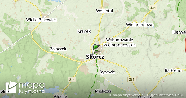 Sk rcz Mapa Szlak w Turystycznych Mapa turystyczna pl