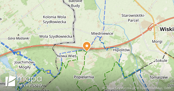 Kamionka - mapa szlaków turystycznych | mapa-turystyczna.pl