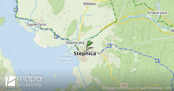 Stepnica mapa szlaków turystycznych mapaturystyczna.pl