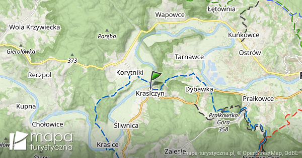 krasiczyn mapa dojazdu Krasiczyn   mapa szlaków turystycznych | mapa turystyczna.pl