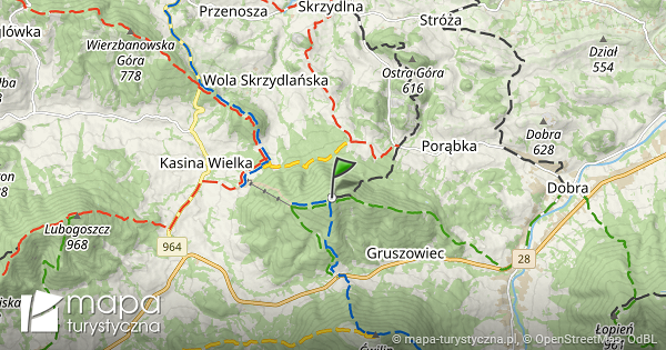  nie nica Mapa Szlak w Turystycznych Mapa turystyczna pl