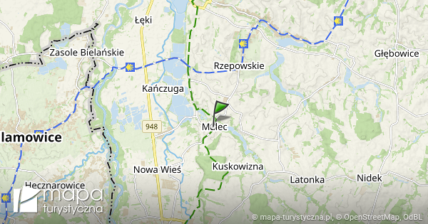 Malec - mapa szlaków turystycznych | mapa-turystyczna.pl