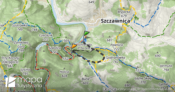 Trasa Z Schronisko Pttk Orlica Mapa Turystyczna Pl