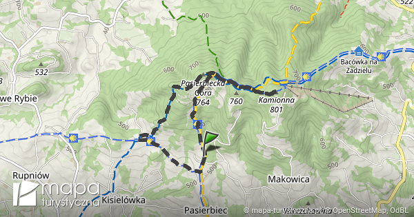 Trasa przez: Pasierbiecka Góra