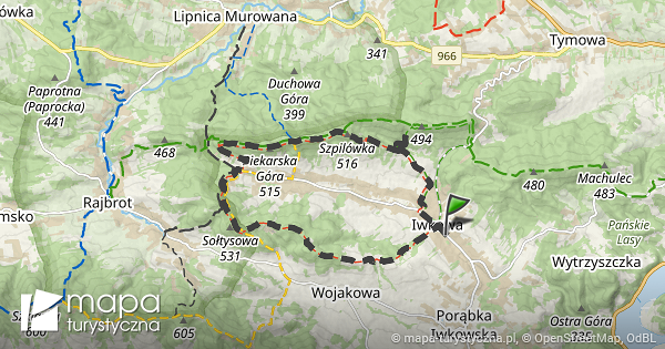 Trasa: Iwkowa, Urząd Gminy – Iwkowa, Urząd Gminy