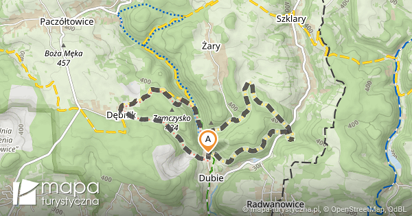 Trasa: Dubie, Za Piłą, parking – Dubie, Za Piłą, parking