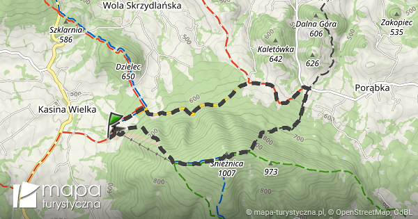 Trasa: Kasina Wielka – Kasina Wielka