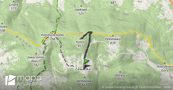Trasa: Zawadka – Zawadka