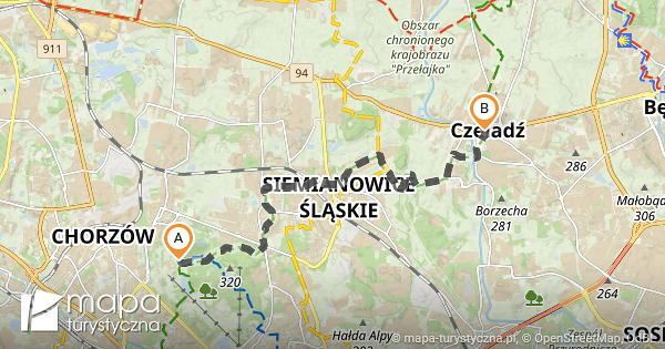 Trasa do: Czeladź | mapa-turystyczna.pl