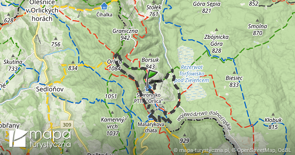 Trasa Zieleniec Schronisko Pttk Orlica Zieleniec Schronisko Pttk