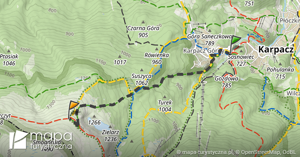 Trasa Karpacz Bia y Jar S onecznik Mapa turystyczna pl