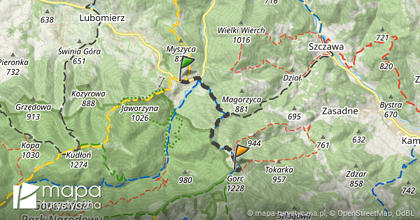 Trasa Z Rzeki Mapa turystyczna pl