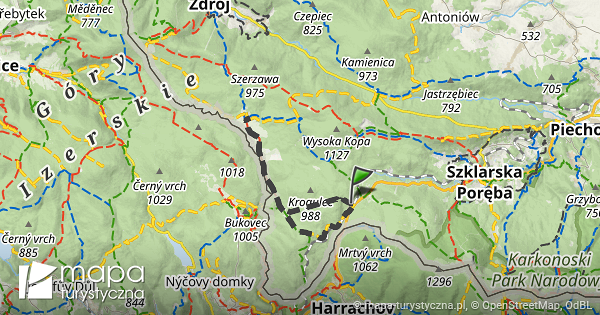 Trasa Przez Schronisko Orle Mapa Turystyczna Pl