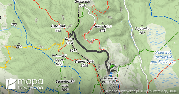 Trasa Zieleniec Schronisko Pttk Orlica Zieleniec Schronisko Pttk