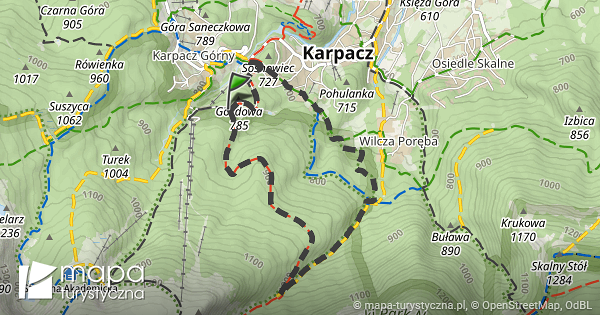 Trasa Mapa turystyczna pl