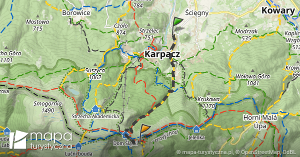 mapa turystyczna karpacz Trasa z: Karpacz | mapa turystyczna.pl