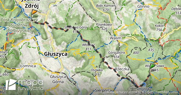 Trasa Przez Schronisko Sowa Mapa Turystyczna Pl