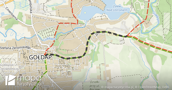 Gołdap Gołdap Ul Stadionowa Mapa Turystycznapl 5010