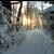 Beskid Mały - wczesną zimą z Leskowca w kierunku Potrójnej