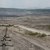 Widok na kopalnię węgla brunatnego w Bogatyni od strony zachodniej (ze szlaku zielonego).Na ostatnim planie szczyt Jestedu. 8 maja 2008 r.