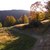 Jesień na polanie Tokarka (widok w głębi polany po niewielkim zejściu ze szlaku)