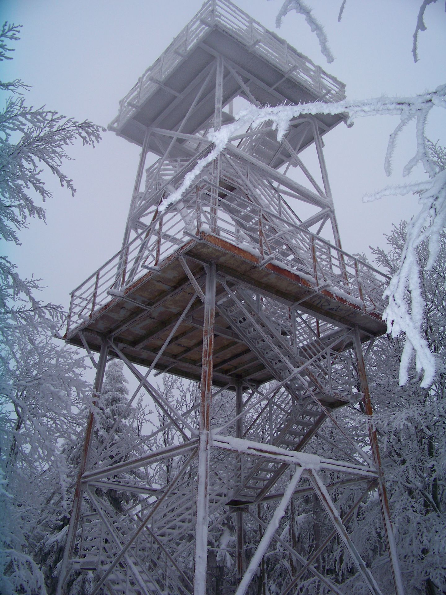 Wieża zimą