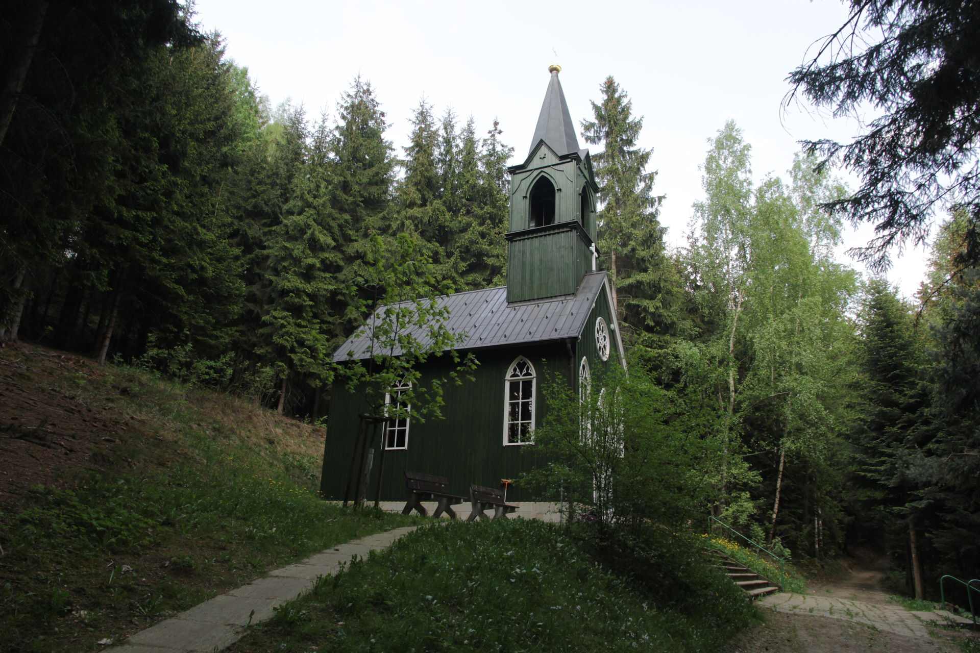 Ticháčkova kaple v Suchém Dole z 1897 r. 3 maja 2018 r.