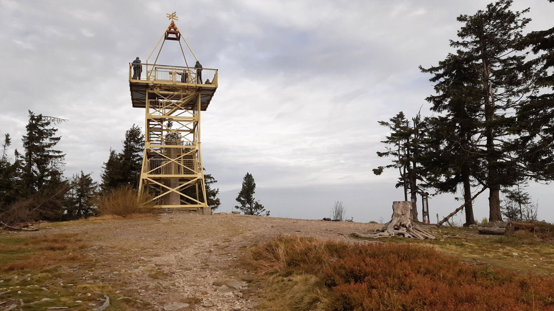 Beskid Śląski - wieża widokowa na Baraniej Górze
