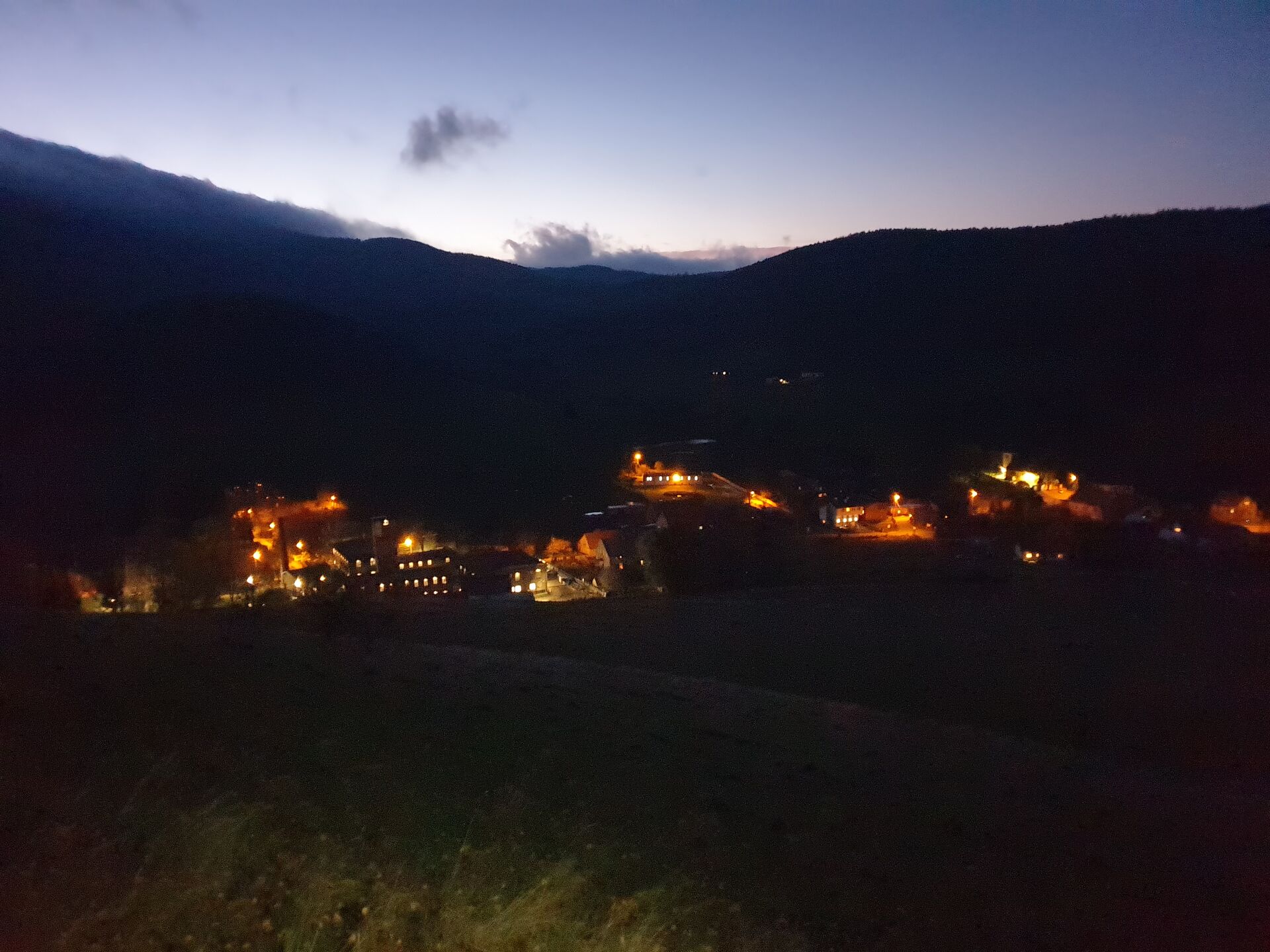 Nocny widok z Kamionki